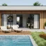 Modern Minimalist Guest House with Private Swimming Pool and Garden.